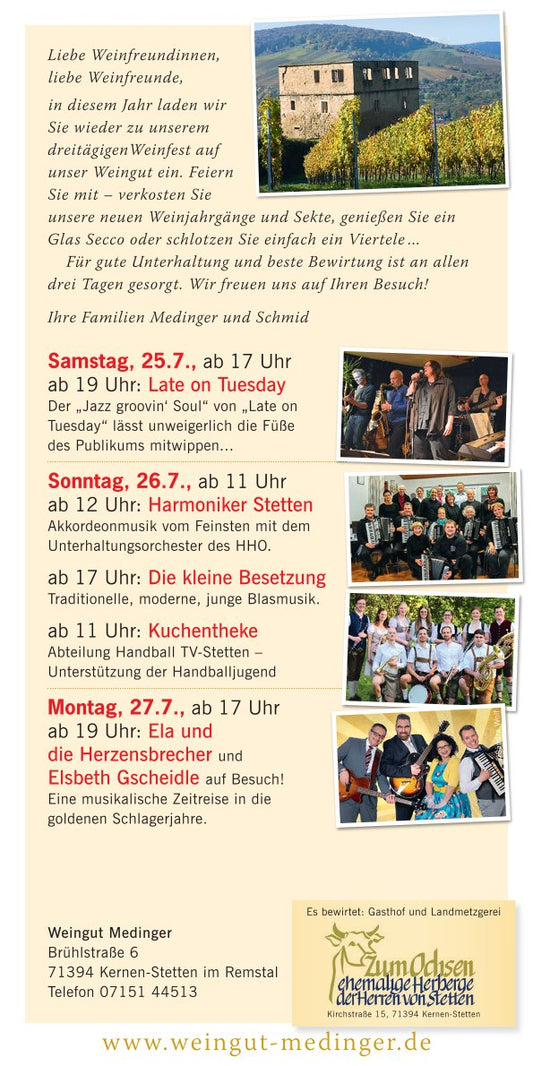 Medingers Weinfest 2026
